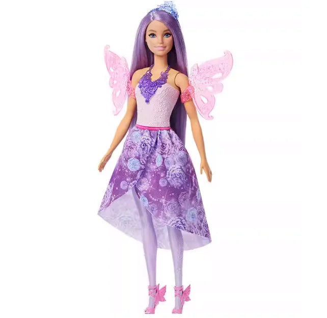Genuine Barbie Doll Princess Color Changing Dream Butterfly Fairy Toy Figure for Girls Cute Collectible Birthday Gift Toy