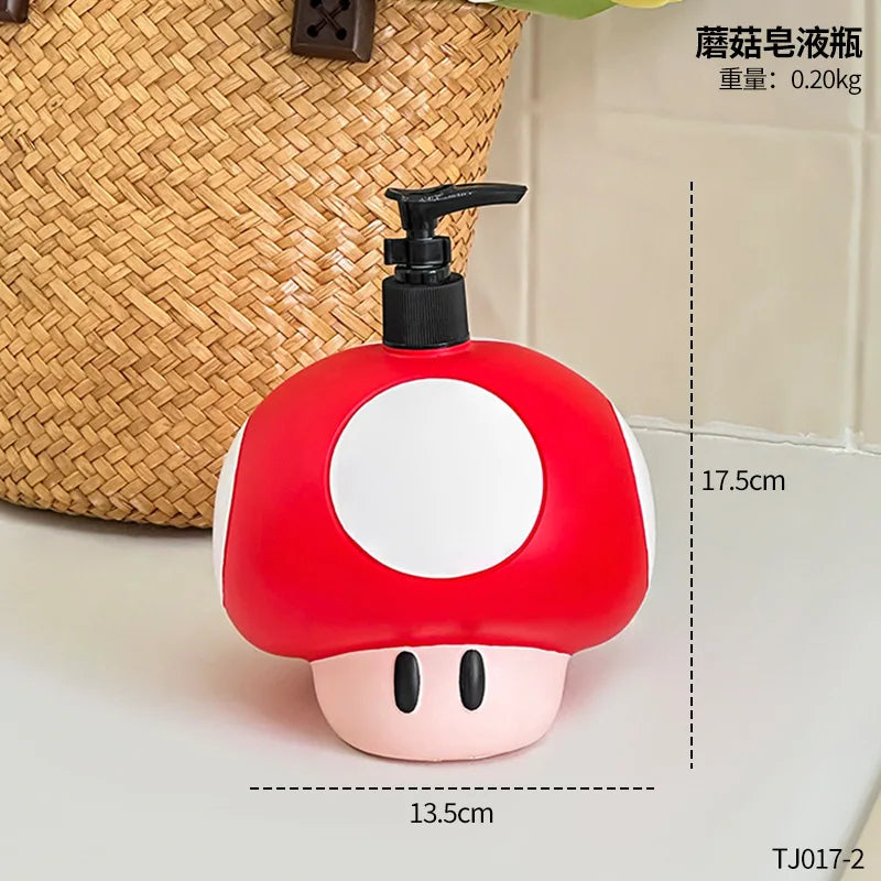 Disney Mickey Mouse Hand Sanitizer Bottle Large Capacity Press-Type Dispenser, Refillable Empty Container for Shampoo Body Wash