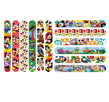 12Pcs Disney Mickey Mouse Series Slap Bracelet Bracelet Wristbands DIY Pat Circle Bracelet Children Fun Gifts Birthday Gifts
