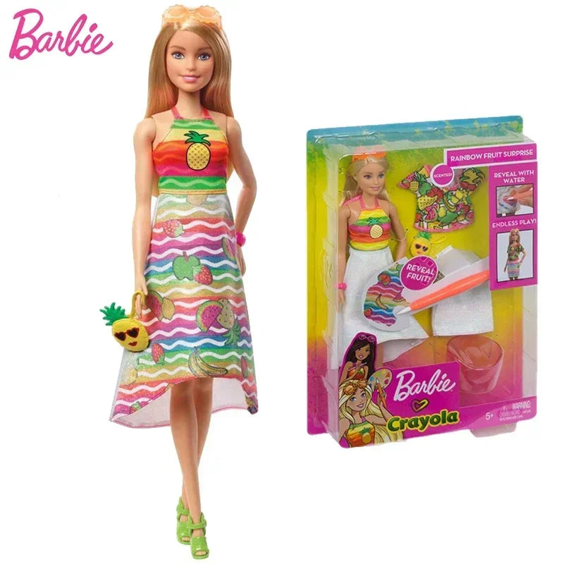 Original Mattel Barbie Doll Multi Joints Move Clothes Accessories Educational Props Toys for Girls Collection Kids Birthday Gift
