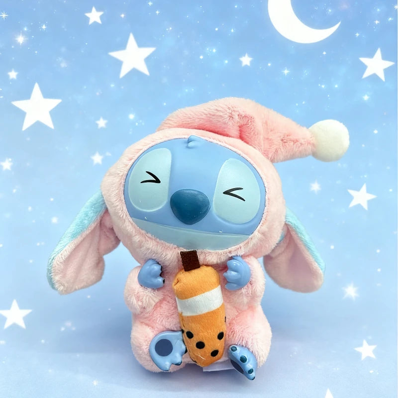 Disney Stitch 'Eat before Sleep' Mystery Box Kawaii Vinyl Figure Keychain Cute Plush Doll Christmas Surprise Gift