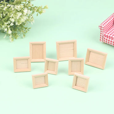1:12 Dollhouse Miniature Photo Frame With Rear Cover Simulation Furniture Model Living Scene Decor Toy Doll House Accessories