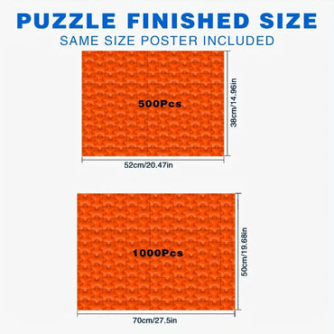 Cats Under Red Umbrella in City Rain Jigsaw Puzzle Adult Whimsical Theme Intellectual Game Home Leisure Decorative Puzzle Toy