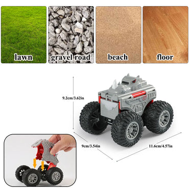 New Monster Car Double Sided Truck Toy Pull Back Children Vehicle Racing Car Kids Birthday Gifts