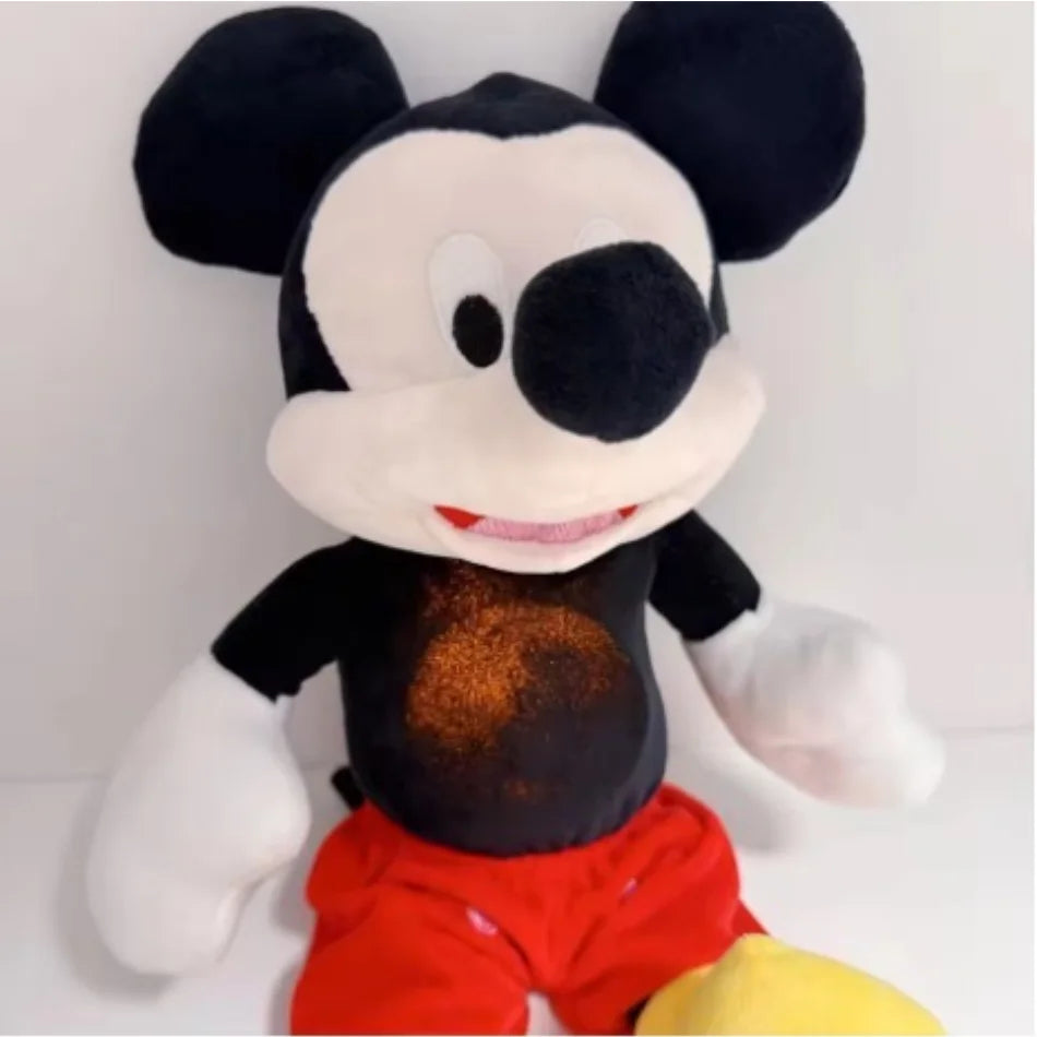 Disney Mickey Mouse Anime Snoopy Breathing Dolls ChildCompanions Soothing Sleeping Music Luminous Sleeping Plush Toys Kids Gifts