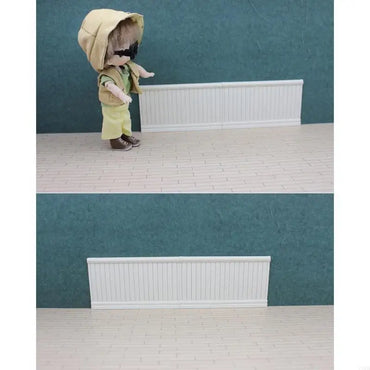CORB Doll House Wainscot Wall Panel Model Display Wainscot Toy 1:12 Scale Furniture