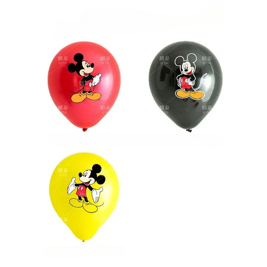 3/6/18pcs Disney Mickey Mouse Clubhouse 12 Inch Balloon Set,latex Balloons,for Children's Festival Parties,party Decorations