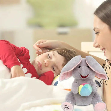 Hide-and-seek Elephant Plush Toy Flapping Ears With Cheerful Songs Elephant Soft Soothing New Born Gift For 3-12 Months Gifts