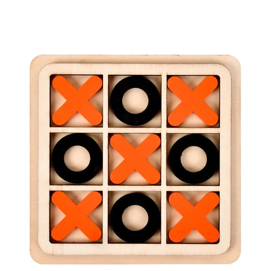 Montessori Wooden Toy Mini Chess Game Interaction Puzzle Brain Logical Training Learing Early Educational Toys For Children Kids