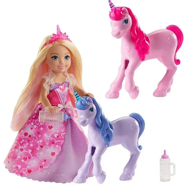 Genuine Barbie Doll Dreamtopia Chelsea Toys for Girls Children Gift Bonecas Beautiful Princess Baby Toys Unicorns Accessories
