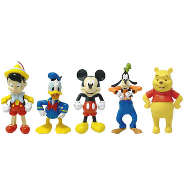 2026 New Disney Mickey Mouse Donald Duck Winnie The Pooh Goofy Action Figure Kawaii PVC Model Doll Collection Toys