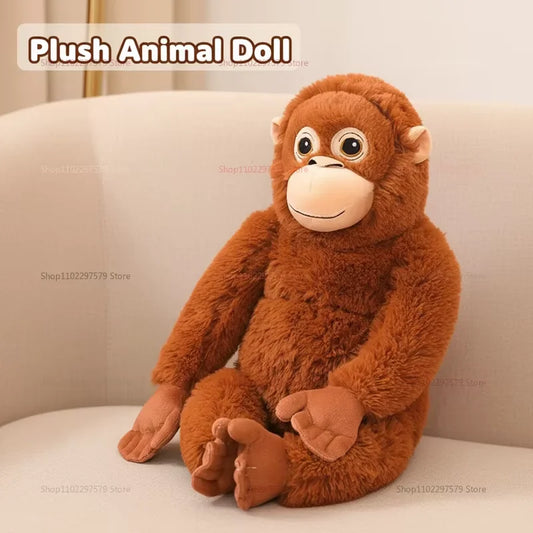 Cute 66cm Gorilla Plush Toy Soft Stuffed Chimpanzee Monkey Animal Bedroom Decor Gift for Kids Room Bed Decor Toys Plush Pillow