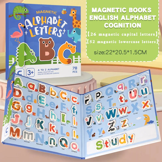 Montessori Quiet Busy Book Puzzle Early Education Toy 3+ Years Kids Alphabet Shape Matching Game Interactive Learning Preschool