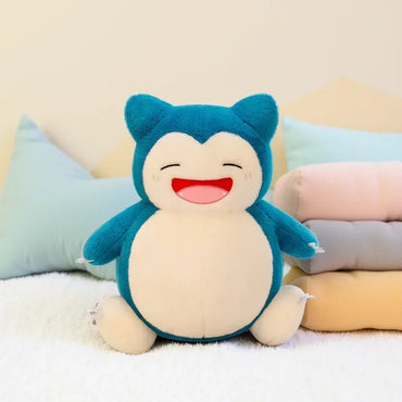 35cm Pokemon Snorlax Plush Toy Cute Sleeping Stuffed Animal Soft Kawaii Anime Doll Big Belly Hugging Pillow Christmas Gift Kids