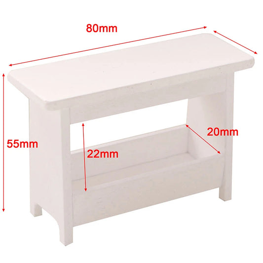 1pc 1:12 Dollhouse Miniature Wooden Desk Table Model Computer Desk Doll House Furniture Toys Accessory Kid Gift Кукольный Домик