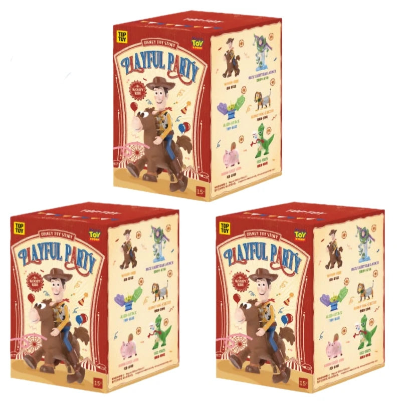 TOP TOY Disney Toy Story Playful Moment Series Blind Box Cute Woody Model Cartoon Decorative Figure Children's Toy Birthday Gift