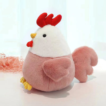 Chicken Plush Toy Soft Fluffy Chicken Stuffed Animal Super Soft Hugging Cuddly Doll Pillow For Room Decor Present For Friends