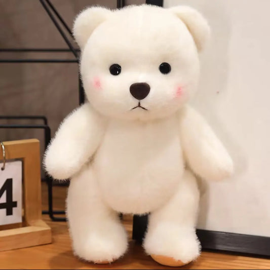 New 30cm Kawaii Jointed Bear Plush Toy Doll Stuffed Animal Teddy Bear With Movable Limbs And Head Cute Birthday Gift For Girls