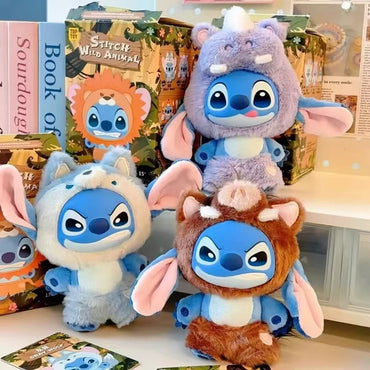 IN STOCK Stitch Animal Series Blind Box Bag Pendant Cute Plush Doll Mystery Box Toy Surprise Christmas Gift for Kids Girlfriend