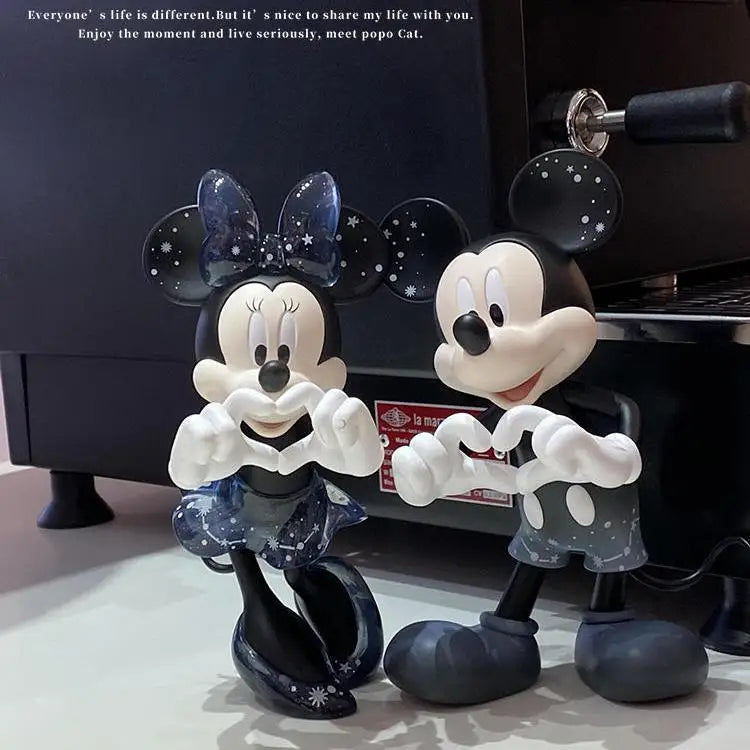 New Disney Cartoon Minnie Mickey Mouse Figures toys set Goofy Wedding cake decoration Action Wedding gift