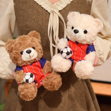 16/23CM Plush Football bear Player Toys Plushie Commemorative Mascot Bear Plush Doll National team Cubs Doll Competition Gifts