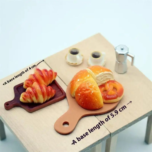 Dollhouse Miniature Coffee Maker Grinder Black And White Checkered Dinner Plate Set Model Dollhouse Accessories Pretend Play Toy