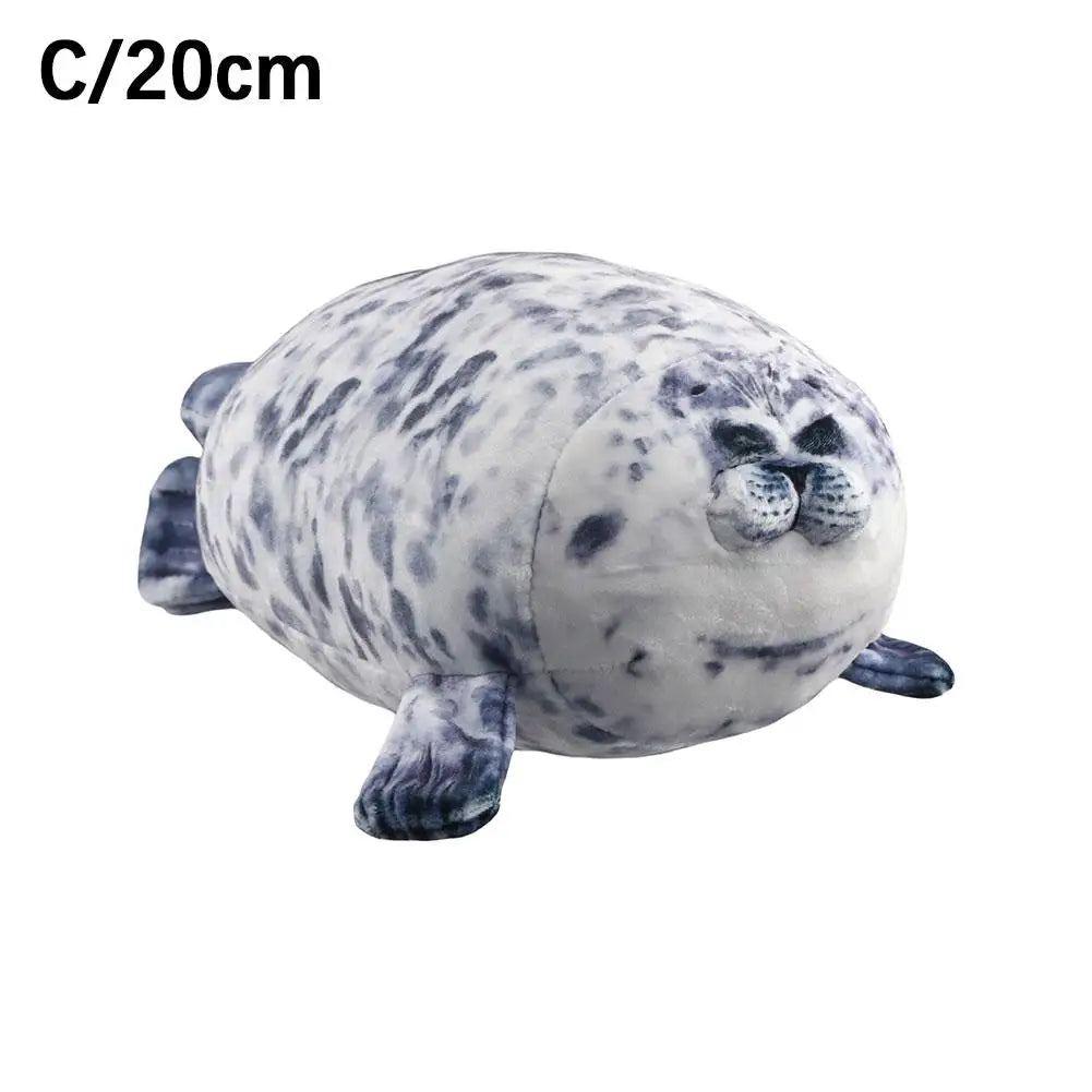 20CM Seal Pillow 3D Novelty Seal Doll Aquarium Plush Stuffed Toy Baby Sleeping Throw Pillow Gifts for Kids Birthday Party