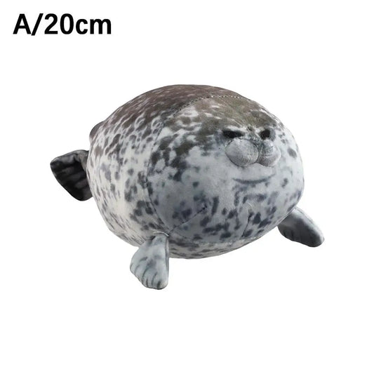 20CM Seal Pillow 3D Novelty Seal Doll Aquarium Plush Stuffed Toy Baby Sleeping Throw Pillow Gifts for Kids Birthday Party