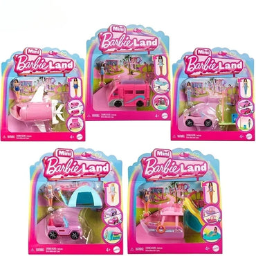 Original Mini Barbieland Dream Camper Car, Plane for Girls