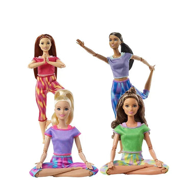 100% Original Barbie Made To Move 22 Joints Yoga Dolls for Girl Articulated Moving Joints Kids Toys Birthday Christmas Gifts