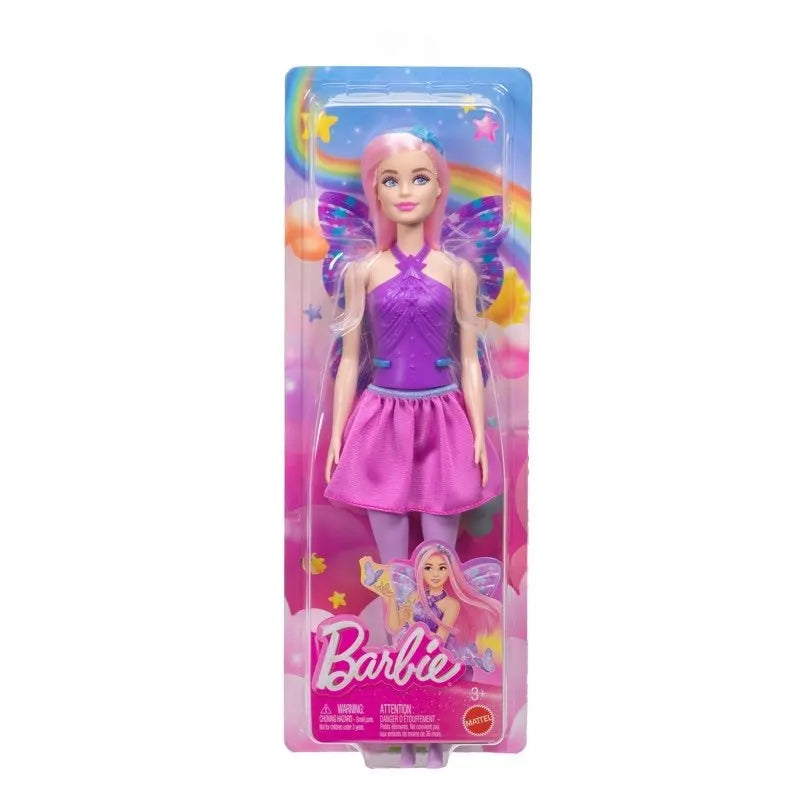 In Stock Genuine Barbie Dreamland Starry Sky Nymph Beautiful Fairy Butterfly Princess Barbie Doll Collectibles Birthday Gift