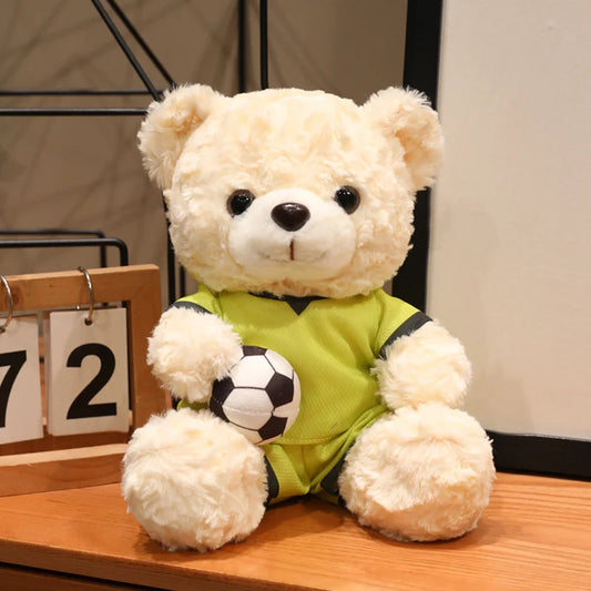 16/23CM Plush Football bear Player Toys Plushie Commemorative Mascot Bear Plush Doll National team Cubs Doll Competition Gifts
