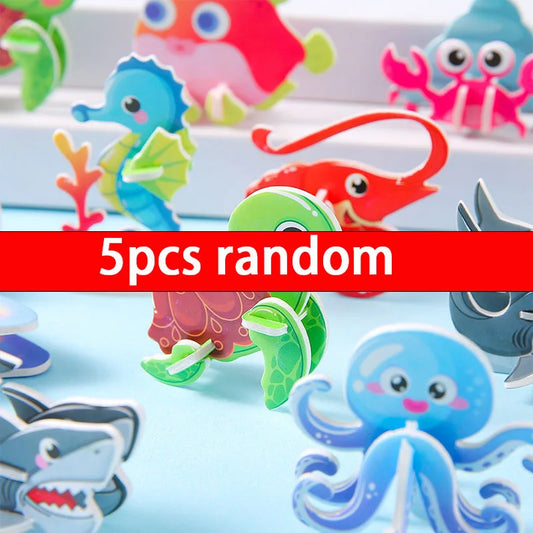 Simulated Tank Car 3D Paper Jigsaw Puzzles Toys Mini Foam Building Block Assemble Model Crafts Kids Boys Classroom Rewards Gifts