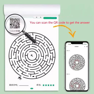 1/4Pcs Children Concentration Maze Training Book Student Thinking Development Attention Game Puzzle Intelligence Development Toy