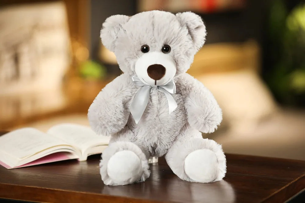 Cute Colorful Bow Tie Bear Doll Plush Toy Hug Bear Doll Children Birthday Gift Pillow Teddy bear Home Living Room Bedroom