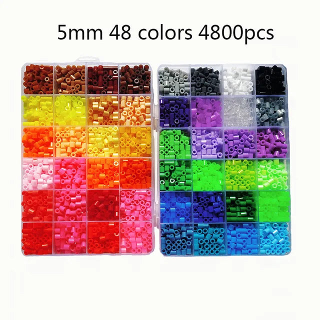 5mm beads 24/48/36box packing Hama beads Education Toys Iron beads handmaking perler Fuse beads diy toy
