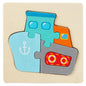 Wooden Jigsaw Puzzle Cartoon Animal Wood 3D Puzzles Montessori Educational Intelligence Jigsaw Toys for Children Gifts