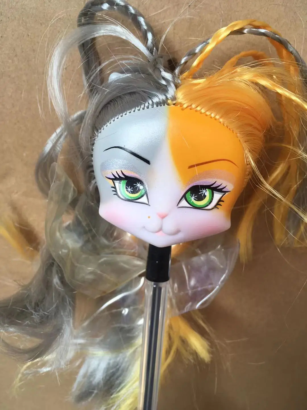 Doll Catwalk Rare Collection Doll Heads Doll Toy Parts Good Makeup Face Head Girl Dressing DIY Toy Parts Children Birthday Gift