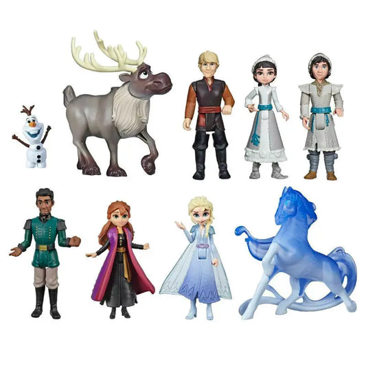 Disney Frozen 2 Elsa Anna Olaf Figures Model Princess Elza Girls Doll Toy Set Preferred Gift for Children Birthday Christmas