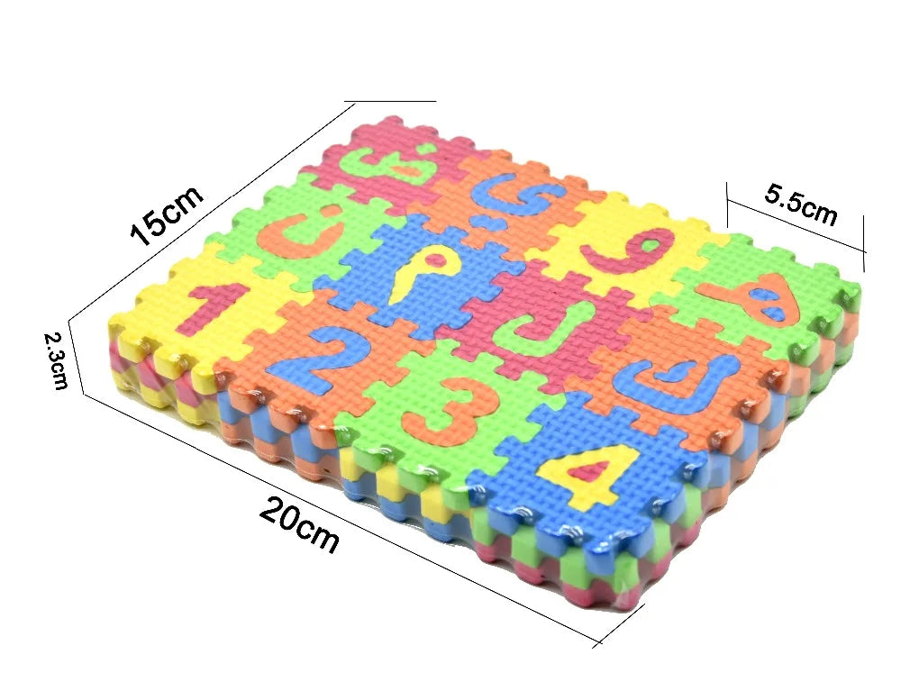 Carpet Arab Alphabet Toys Kids Baby Play Puzzle Mats Rugs Babies DIY EVA Foam Mat Toy 28PCS Arabic Language 8PCS Number