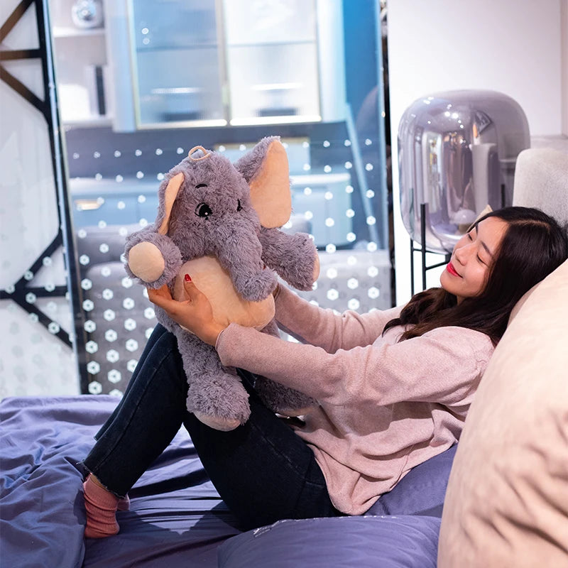 38-98cm Giant Plush Elephant Appease Doll Stuffed Big Happy Ears Animal Toys for Friend Soft Bed Pillow Cushion lover Gift