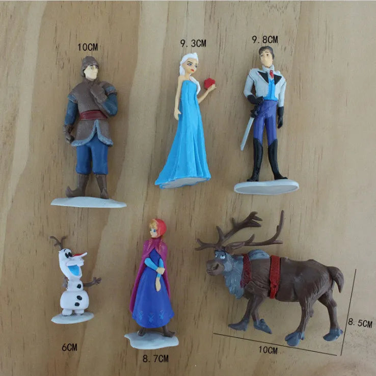 Disney Frozen 2 Elsa Anna Olaf Figures Model Princess Elza Girls Doll Toy Set Preferred Gift for Children Birthday Christmas