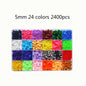 5mm beads 24/48/36box packing Hama beads Education Toys Iron beads handmaking perler Fuse beads diy toy
