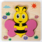 Baby Wooden Montessori Puzzle Child Game Wooden Puzzle 3D Cartoon Animal Puzzle Babies Toys Puzzles For Kids 1 2 3 Year Old