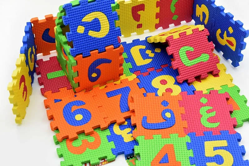 Carpet Arab Alphabet Toys Kids Baby Play Puzzle Mats Rugs Babies DIY EVA Foam Mat Toy 28PCS Arabic Language 8PCS Number