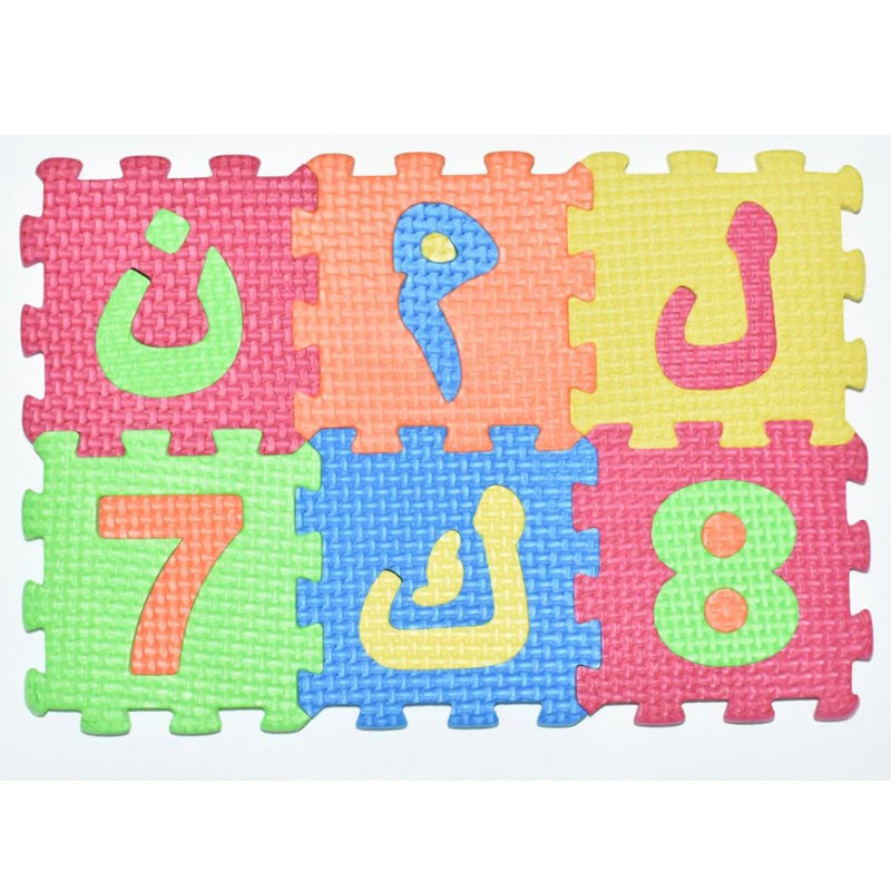 Carpet Arab Alphabet Toys Kids Baby Play Puzzle Mats Rugs Babies DIY EVA Foam Mat Toy 28PCS Arabic Language 8PCS Number