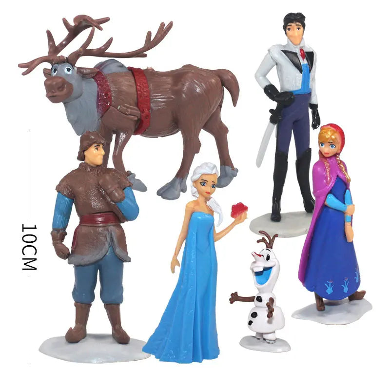 Disney Frozen 2 Elsa Anna Olaf Figures Model Princess Elza Girls Doll Toy Set Preferred Gift for Children Birthday Christmas