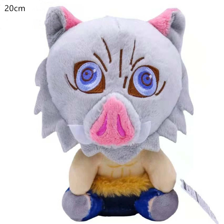 Anime Demon Slayer: Kimetsu No Yaiba Kamado Tanjirou Cosplay Plush Doll Pillow Kawaii Stuffed Toy Children’S Gift