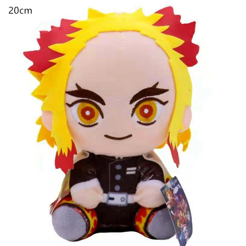 Anime Demon Slayer: Kimetsu No Yaiba Kamado Tanjirou Cosplay Plush Doll Pillow Kawaii Stuffed Toy Children’S Gift