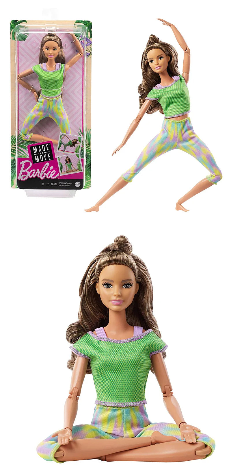100% Original Barbie Made To Move 22 Joints Yoga Dolls for Girl Articulated Moving Joints  Kids Toys Birthday Christmas Gifts